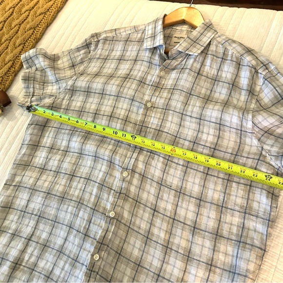 Baird McNutt Linen Button Down Shirt. Size XL. - Picture 8 of 9
